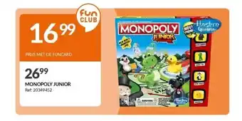 Fun Monopoly junior aanbieding