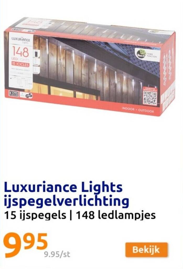 Action Luxuriance Lights ijspegelverlichting aanbieding