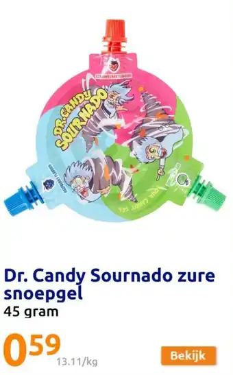 Action Dr. Candy Sournado zure snoepgel 45 gram aanbieding