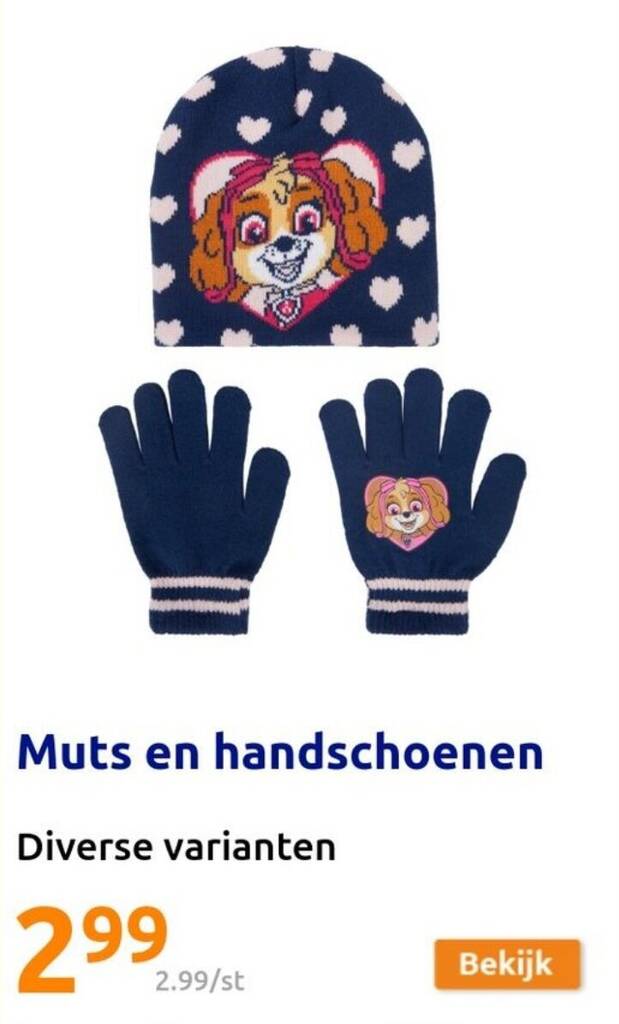 Action Muts en handschoenen aanbieding