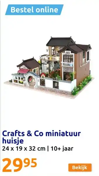 Action Crafts & Co miniatuur huisje aanbieding