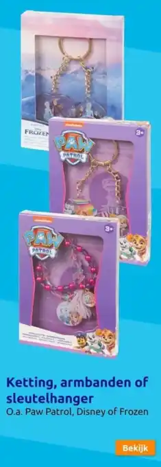 Action Ketting, armbanden of sleutelhanger aanbieding