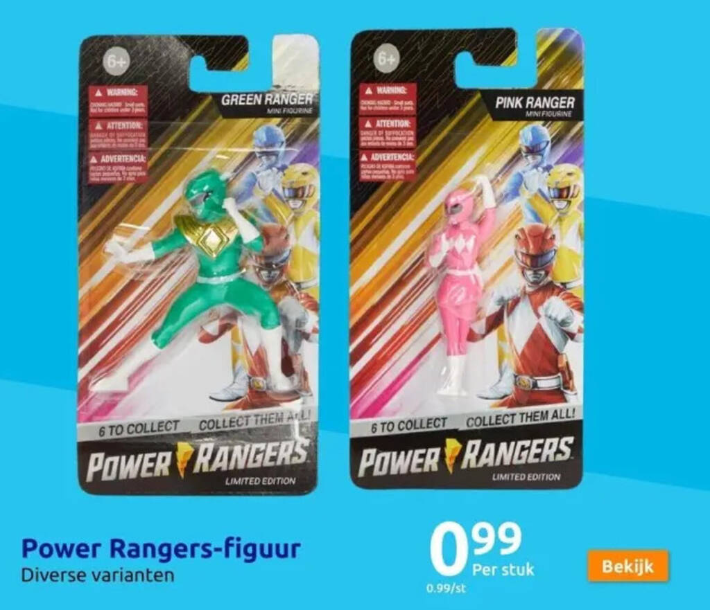 Action Power Rangers-figuur aanbieding