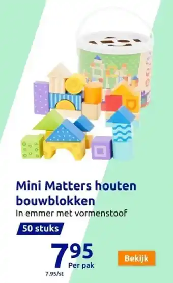 Mini Matters houten bouwblokken