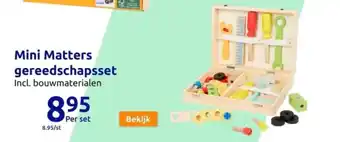 Action Mini Matters gereedschapsset aanbieding