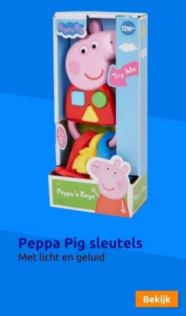 Action Peppa Pig sleutels aanbieding