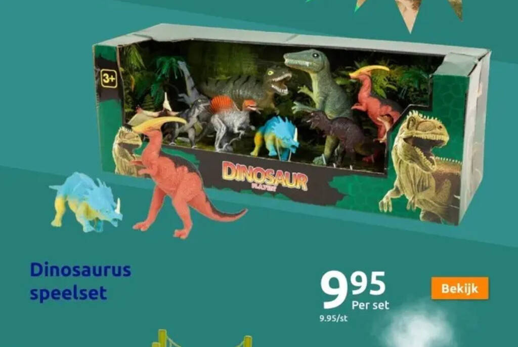 Action Dinosaurus speelset aanbieding