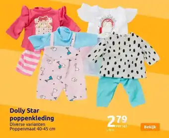 Action Dolly Star poppenkleding aanbieding