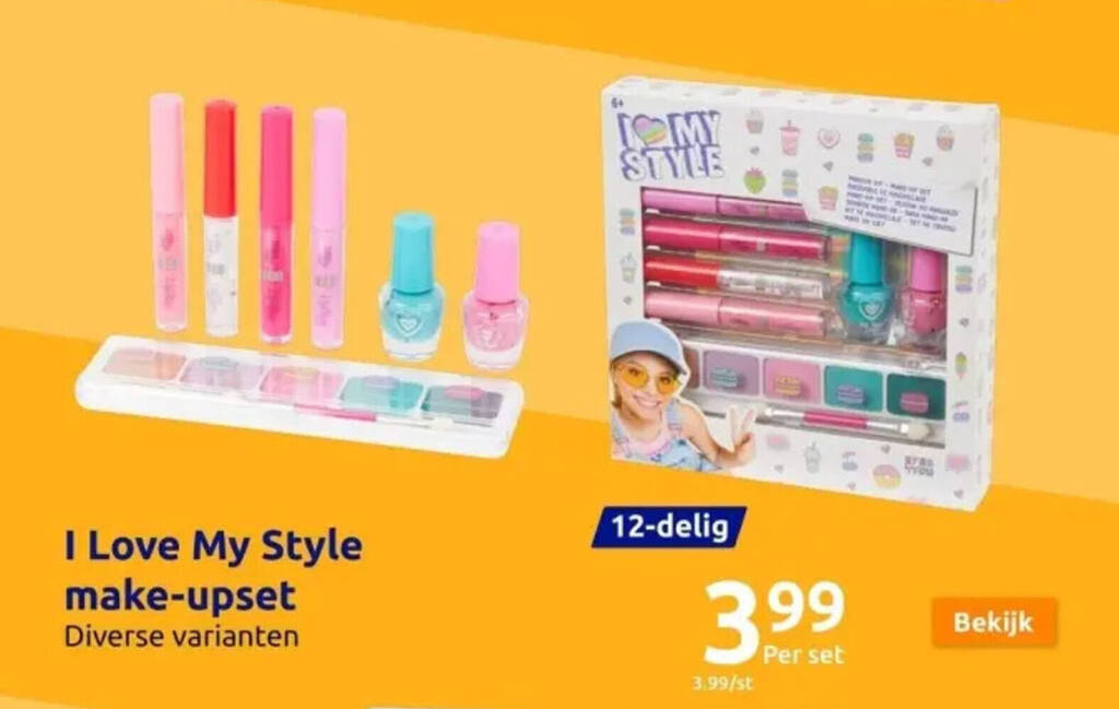 Action I Love My Style make-upset aanbieding