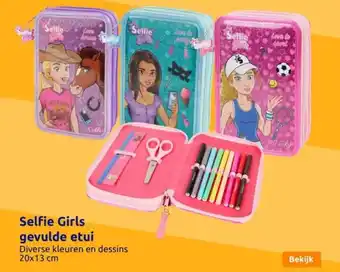 Action Selfie Girls gevulde etui aanbieding