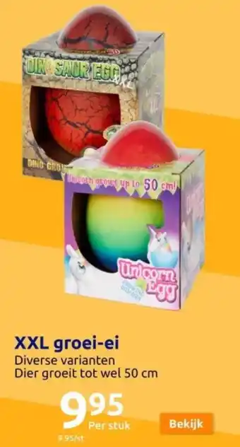 Action XXL groei-ei aanbieding