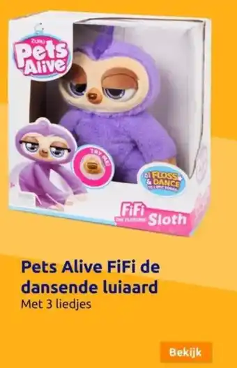 Pets Alive FiFi de dansende luiaard