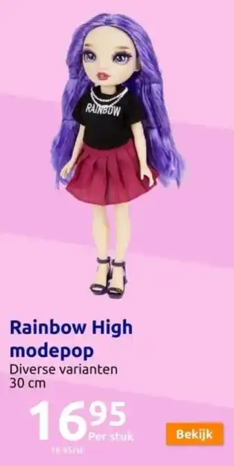Action Rainbow High modepop 30 cm aanbieding