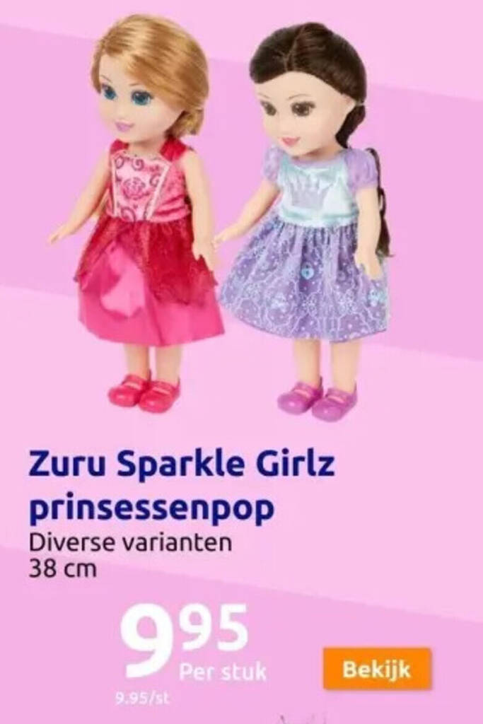 Action Zuru Sparkle Girlz prinsessenpop 38 cm aanbieding
