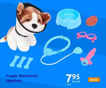 Action Puppy dierenarts speelset aanbieding