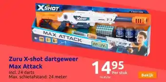 Action Zuru X-shot dartgeweer Max Attack aanbieding