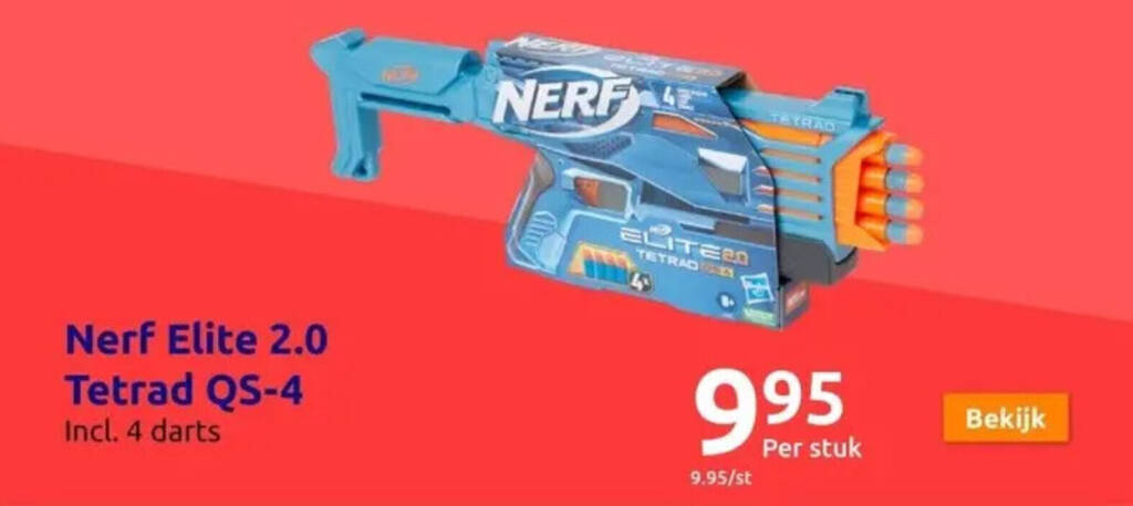 Action Nerf Elite 2.0 Tetrad QS-4 aanbieding