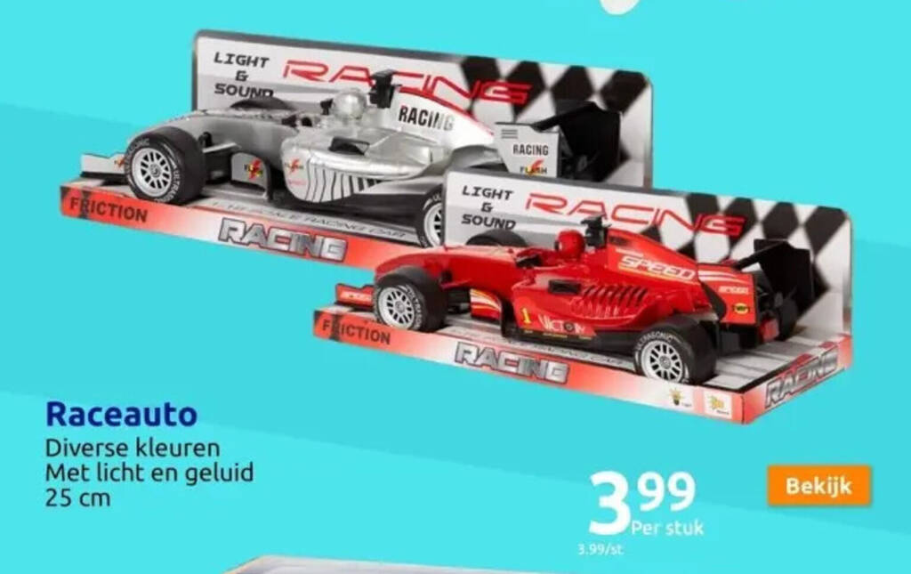 Action Raceauto 25 cm aanbieding