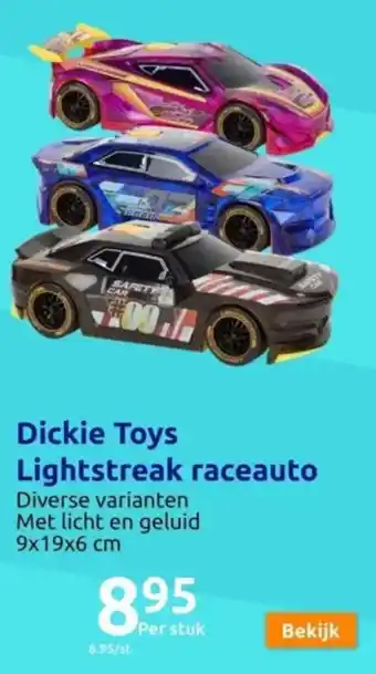 Action Dickie Toys Lightstreak raceauto aanbieding