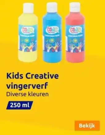 Action Kids Creative vingerverf 250 ml aanbieding