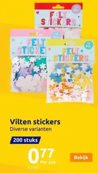 Vilten stickers
