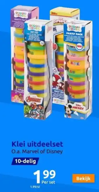 Action Klei uitdeelset aanbieding