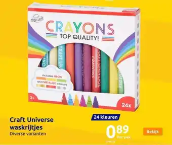 Action Craft Universe waskrijtjes aanbieding