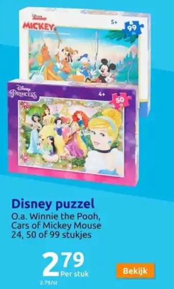 Action Disney puzzel aanbieding