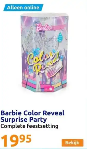 Action Barbie Color Reveal Surprise Party aanbieding