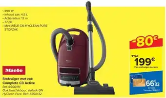 Carrefour Stofzuiger met zak Complete C3 Active aanbieding