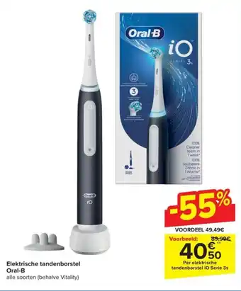 Carrefour Elektrische tandenborstel Oral-B aanbieding