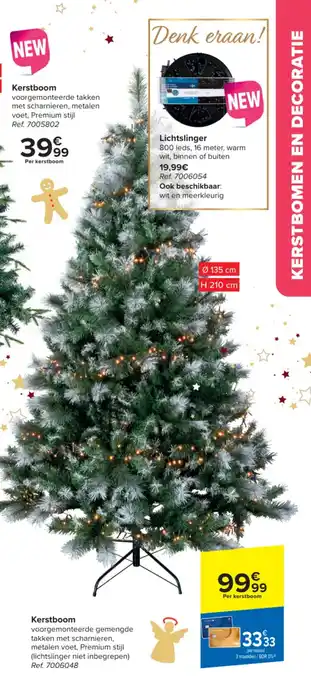 Kerstboom Ø 135 cm H 210 cm