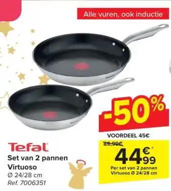 Tefal Set van 2 pannen Virtuoso