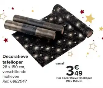Decoratieve tafelloper 28 x 150 cm