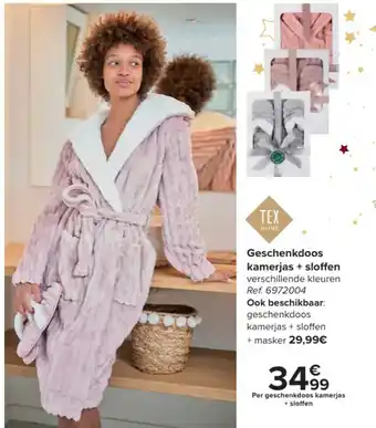 Geschenkdoos kamerjas + sloffen