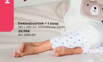 Dekbedovertrek + 1 sloop 140 x 200 cm