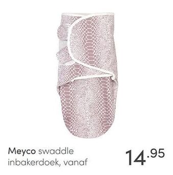Baby & Tiener Meyco swaddle inbakerdoek aanbieding