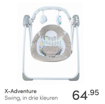 Baby & Tiener X-adventure swing, in drie kleuren aanbieding