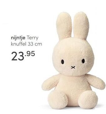 Baby & Tiener Nijntje terry knuffel aanbieding