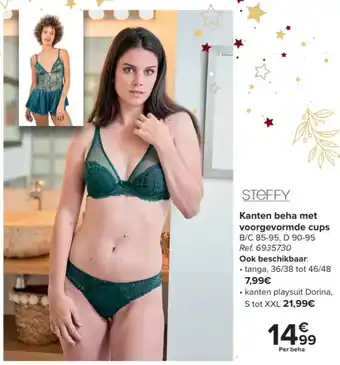 Carrefour Kanten beha met voorgevormde cups aanbieding
