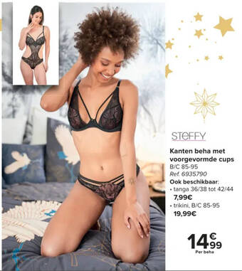 Carrefour Kanten beha met voorgevormde cups aanbieding
