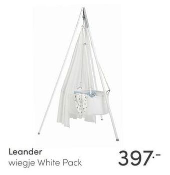 Baby & Tiener Leander wiegje white pack aanbieding