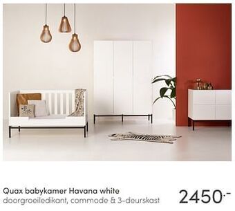 Baby & Tiener Quax babykamer havana white aanbieding