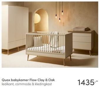 Baby & Tiener Quax babykamer flow clay + oak aanbieding