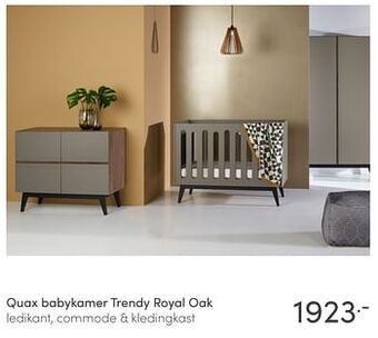 Baby & Tiener Quax babykamer trendy royal oak aanbieding