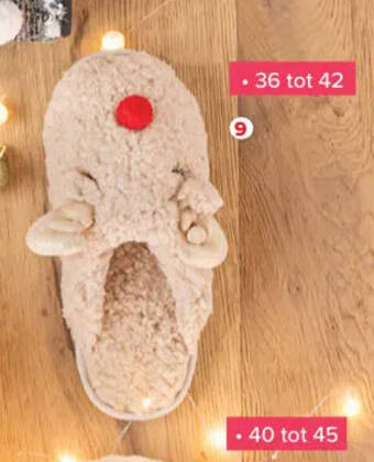 Carrefour Slippers voor dames Tex 36 tot 42 aanbieding