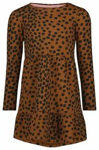 HEMA HEMA Kinderjurk Rib Bruin (bruin) aanbieding