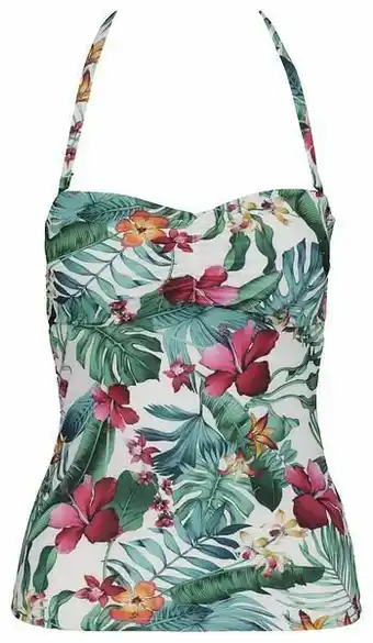 HEMA HEMA Dames Tankinitop Strapless Medium Control Groen (groen) aanbieding