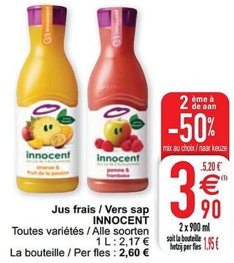Jus frais - vers sap innocent