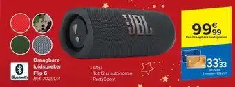 Carrefour Draagbare luidspreker Flip 6 aanbieding